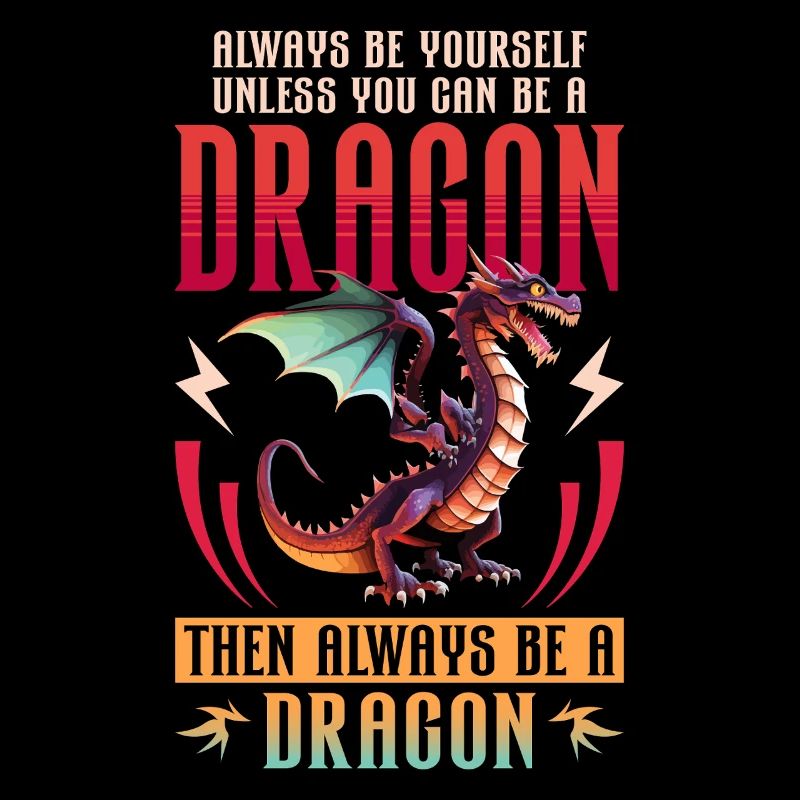 Drachen Drachendesign Sei immer du selbst
