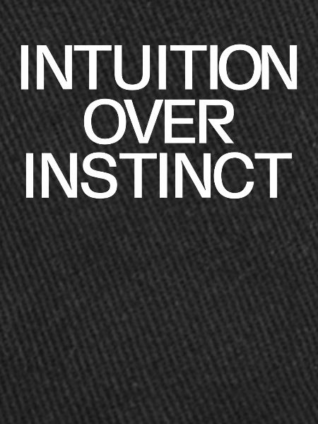 Intuition over instinct Inspirational