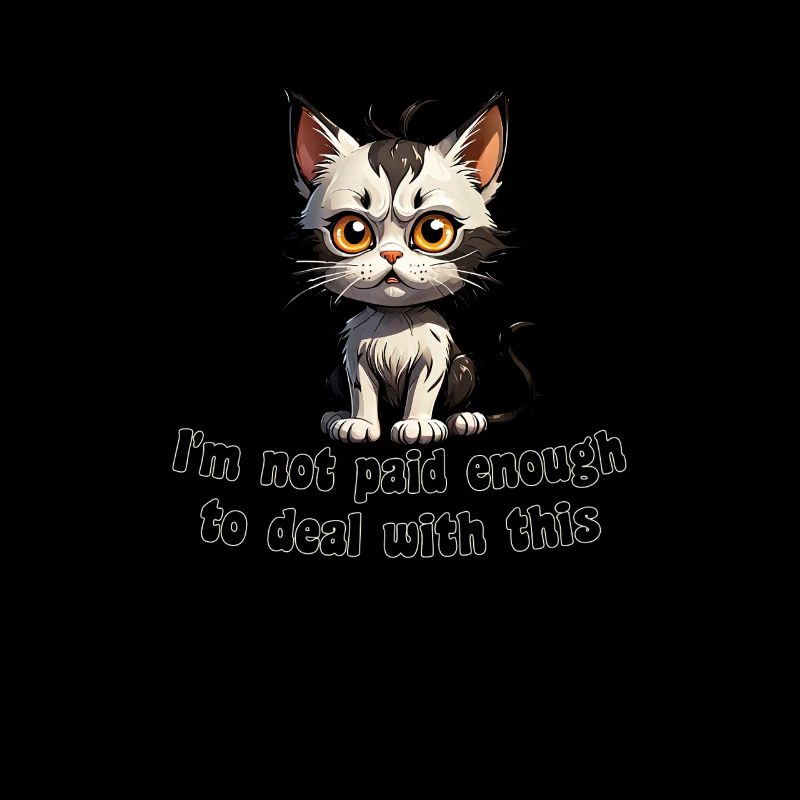 I'm Not Paid Enough: Humorous Cat