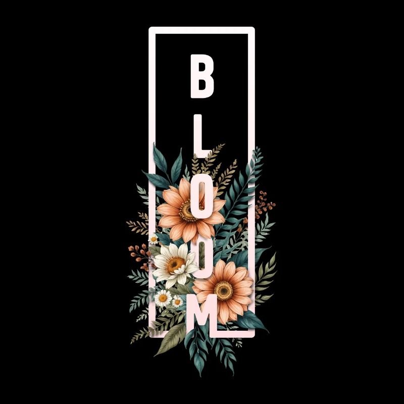 Bloom Botanischer Rahmen
