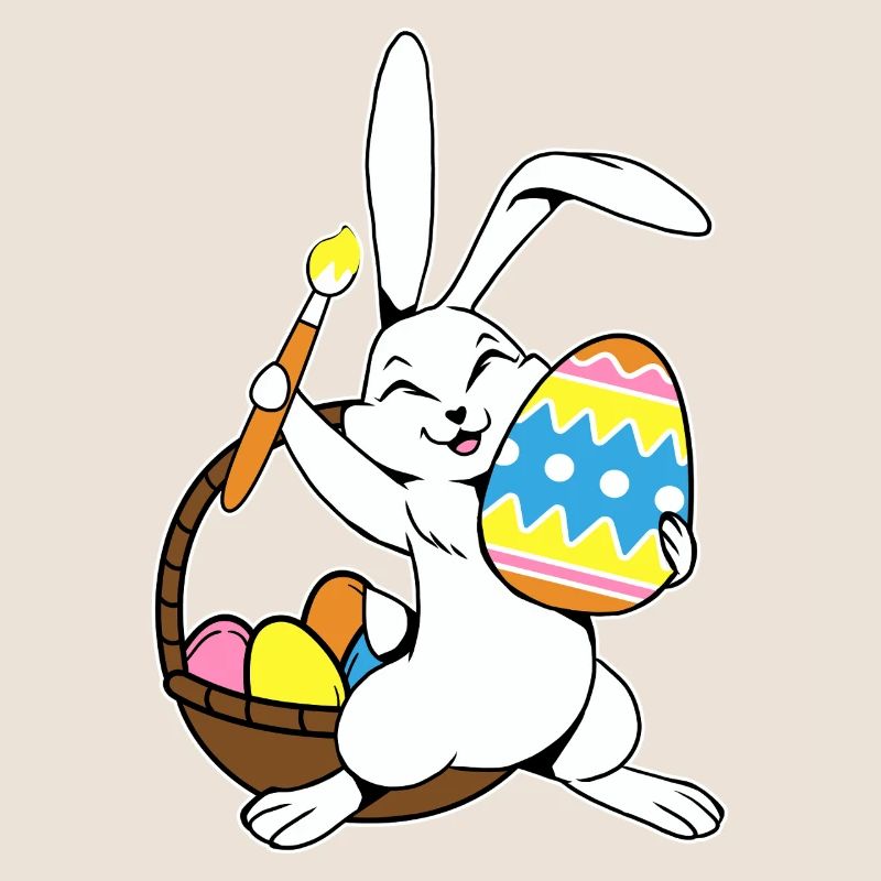 Osterhase Bemalt Ostereiger Eierbemalen