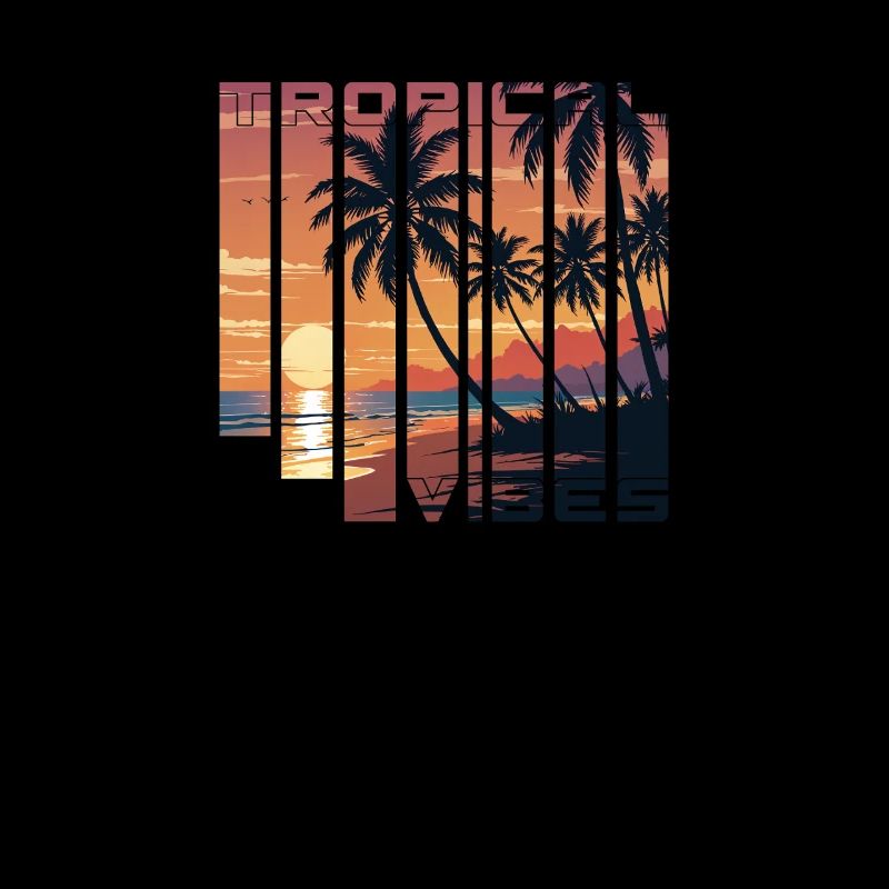 Tropical Vibes Sunset Slices