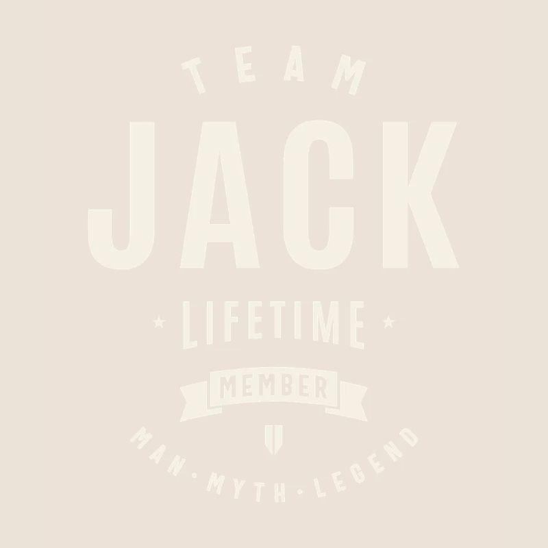 Team Jack Lebenslanges Mitglied Lustiger Name Jack