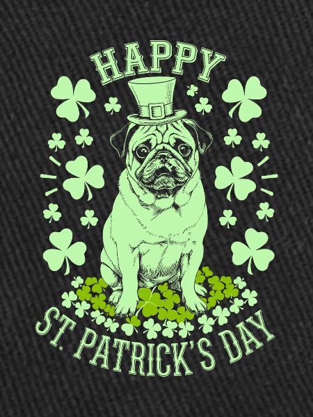 Bonne Saint-Patrick avec trèfles