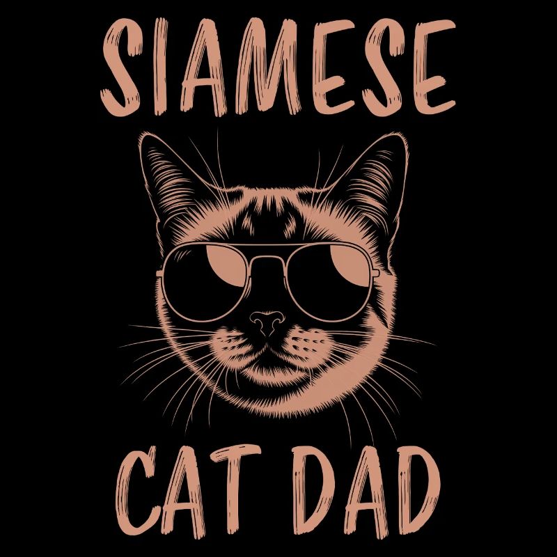 Siamese Cat Saying, Siamese Cat, Dad, Siamese Cat Gift