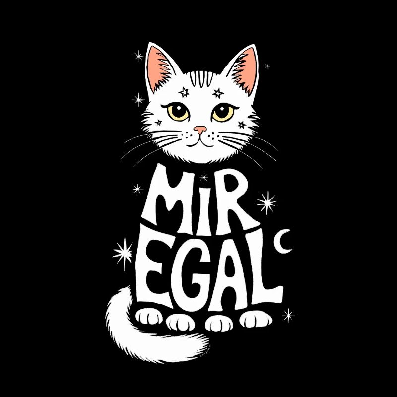 Faule Katze Kätzchen Spruch Katzenfreund Geschenk