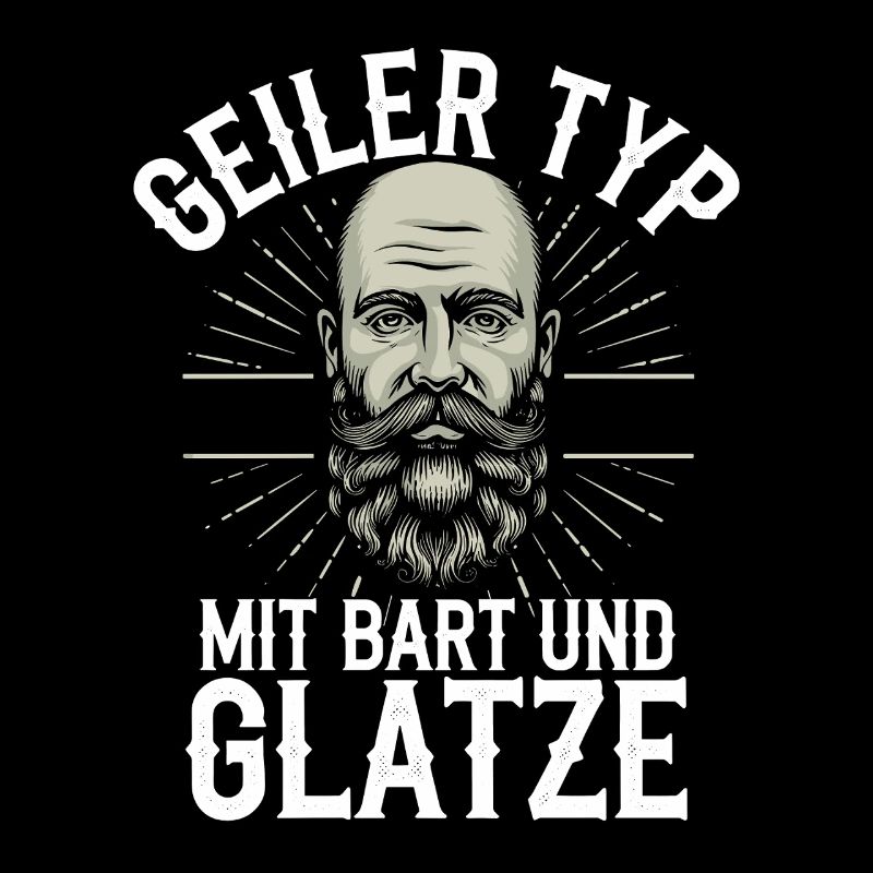 guy with beard & bald head beard wearer