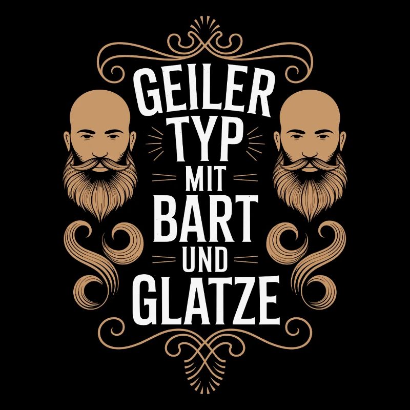 guy with beard & bald head beard wearer
