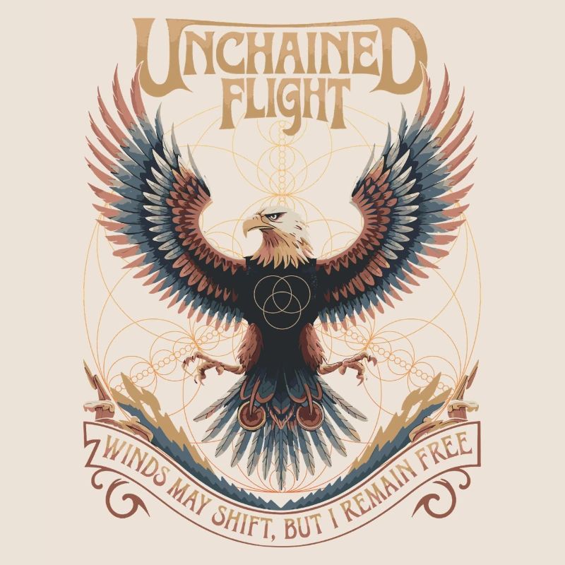 Unchained Flight - Eagle & Sacred Geometry