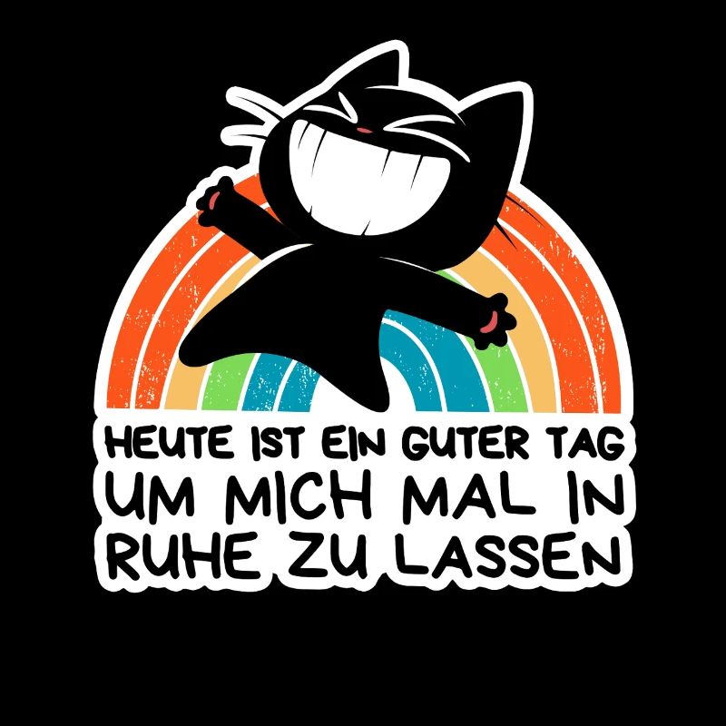 Lass mich in Ruhe: Glücklich allein mit Regenbogen