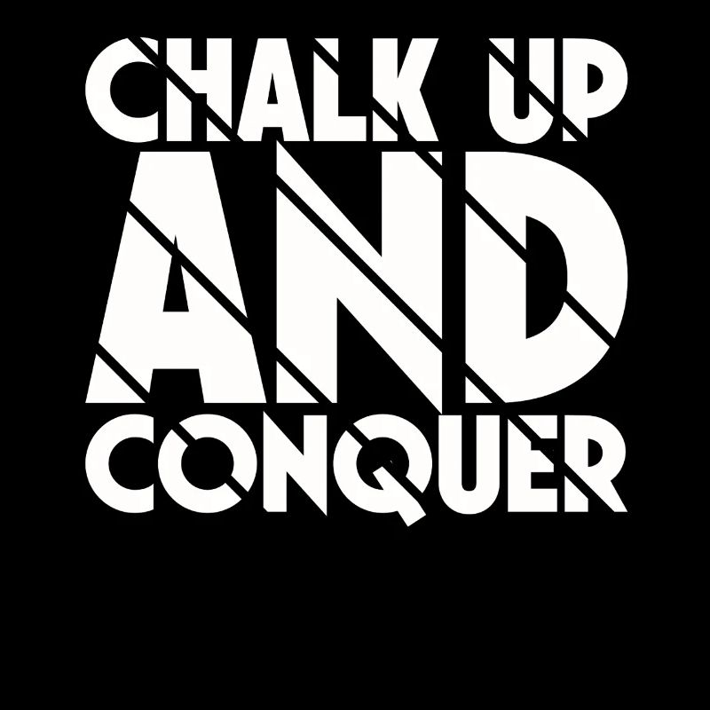 Boulderer Chalk Up Und Conquer Bouldering