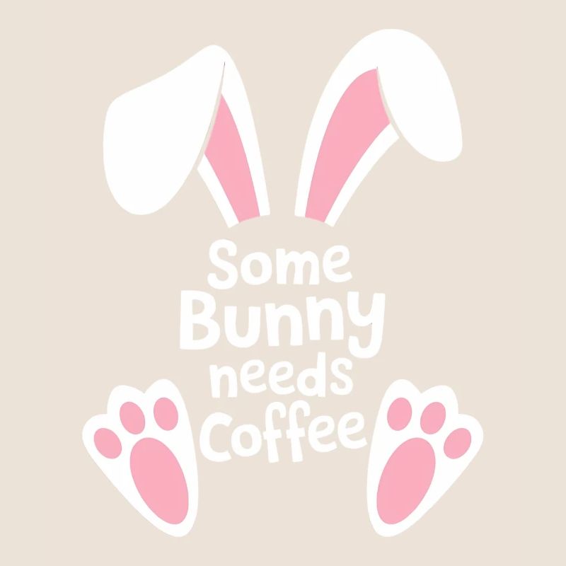 Funny Easter Bunny Coffee Saying