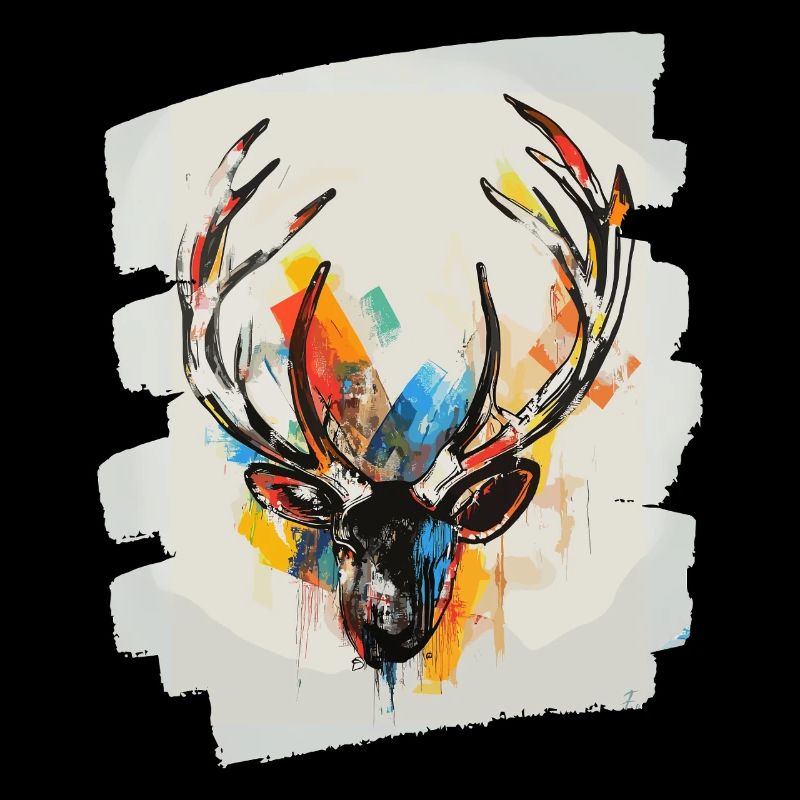Cerf avec bois