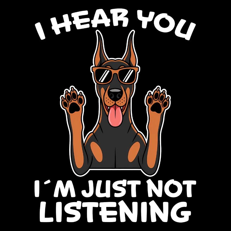 Dobermann Spruch Hunde Lustiges Dobermann Geschenk