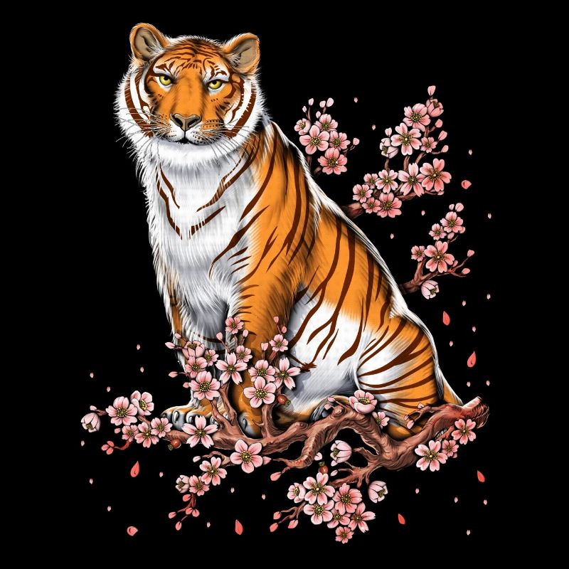 Cherry Blossom Tiger