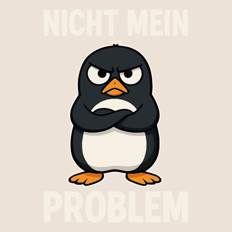 Grimmiger Pinguin – Nicht mein Problem