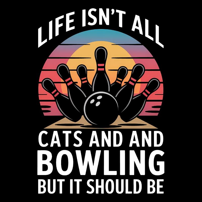 Bowling Dire Chats Drôle Bowling Cadeau