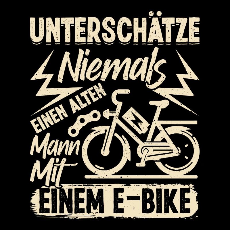 EBike UNTERSCHÄTZE NIE EINEN ALTEN MANN MIT E-BIKE