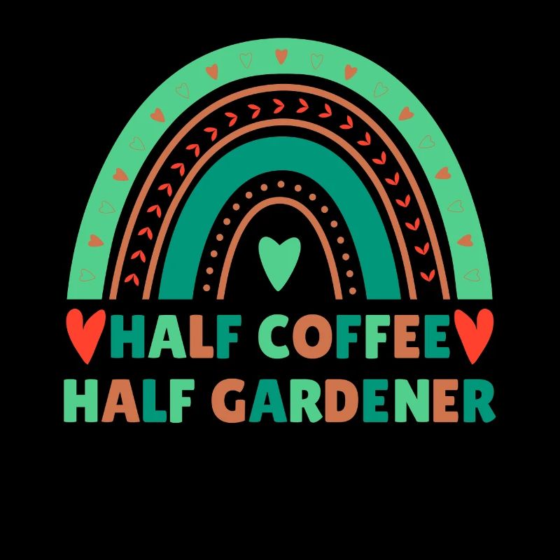 Kaffee Gärtner Spruch Design