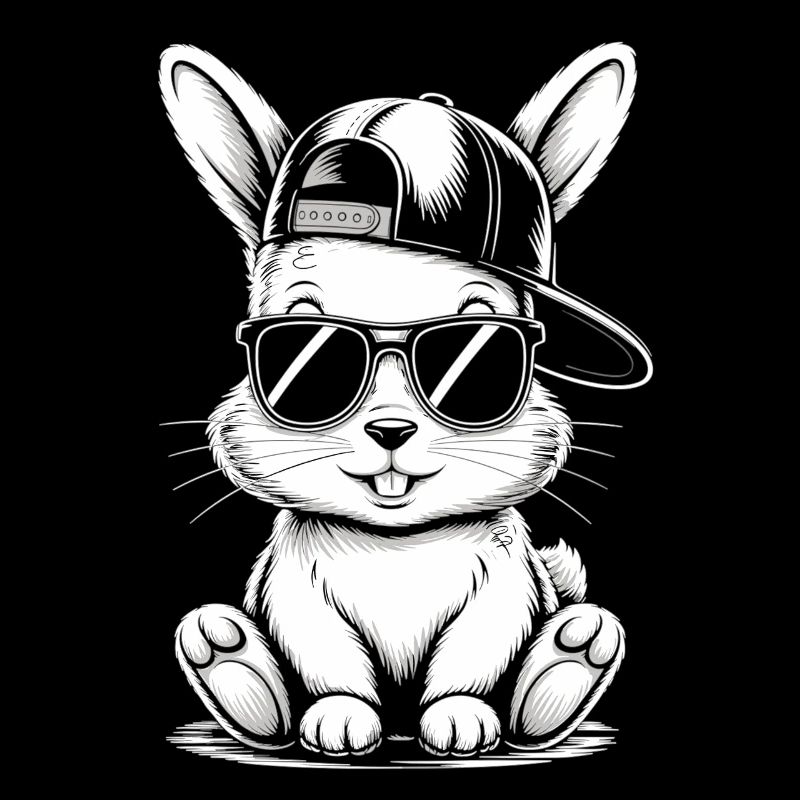 Hase mit Sonnenbrille