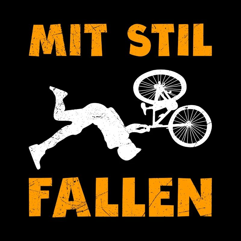 Radfahren MIT STIL FALLEN Radler Lustiges