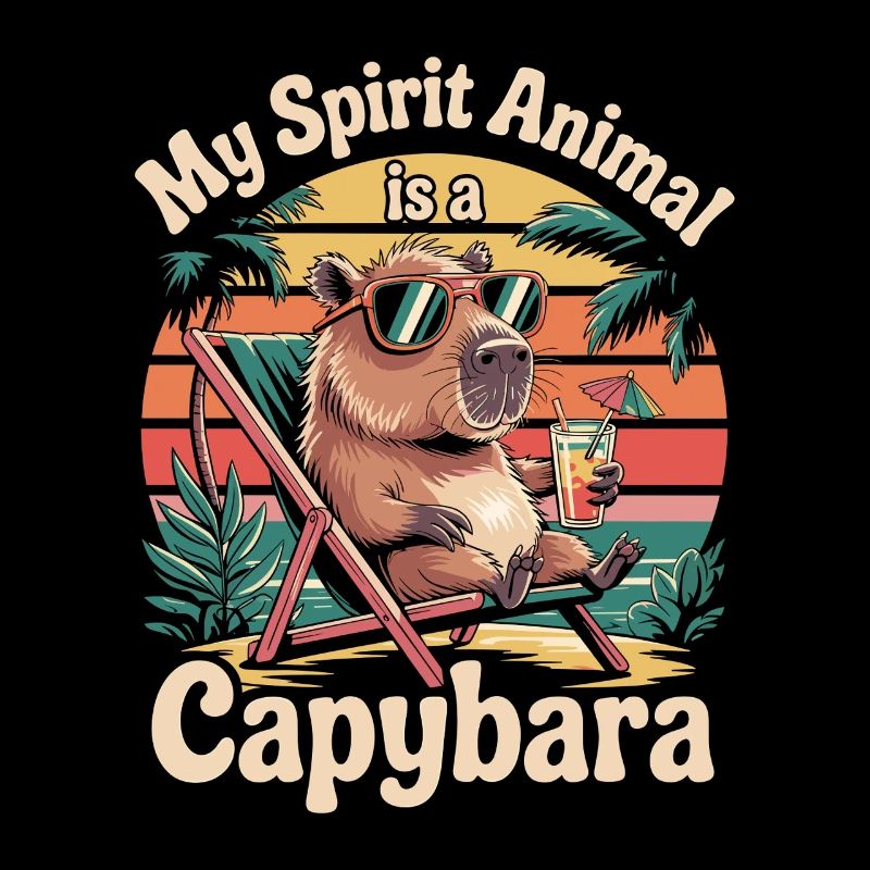 Funny Capybara Shirt Desing