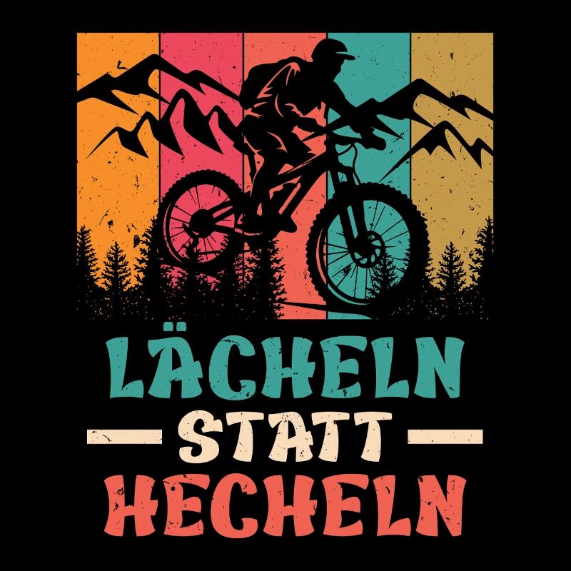 Elektro Rad E-BIKE LÄCHELN STATT HECHELN Lustiges