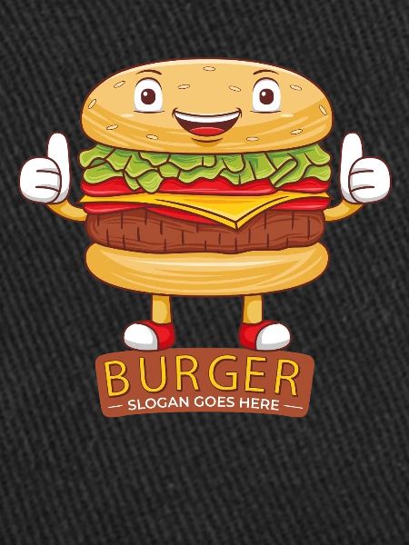 Mignon burger dessin animé art