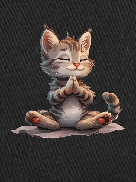 Chat Méditer Zen Relaxation Yoga