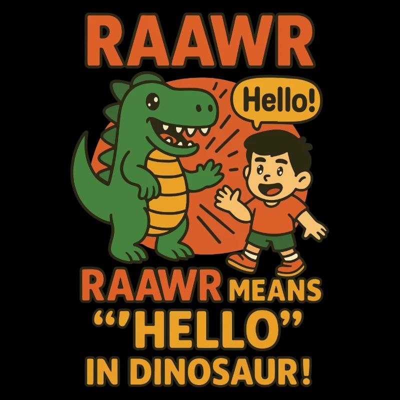Raawr Means Hello In Dinosaur Kindergarten