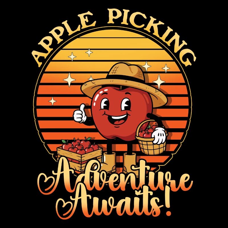 L’aventure de la cueillette de pommes attend Apple Picker Apple