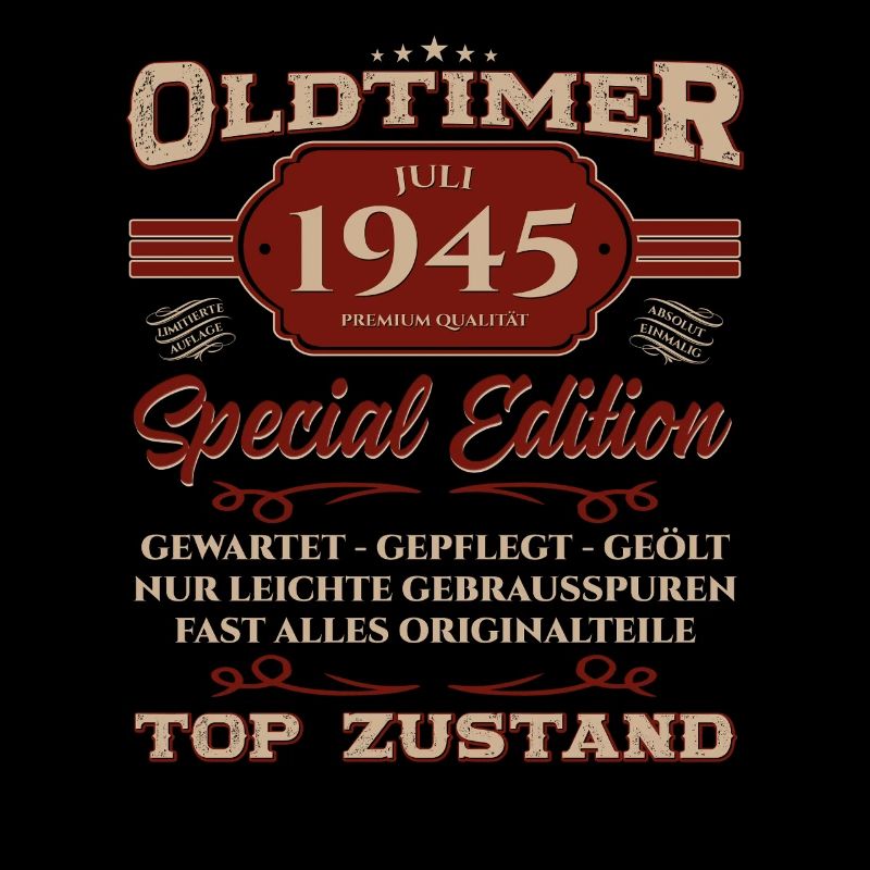 80. Geburtstag Oldtimer Juli Jahrgang 1945