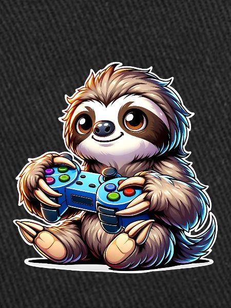 Sloth Gamer Gaming Nerd