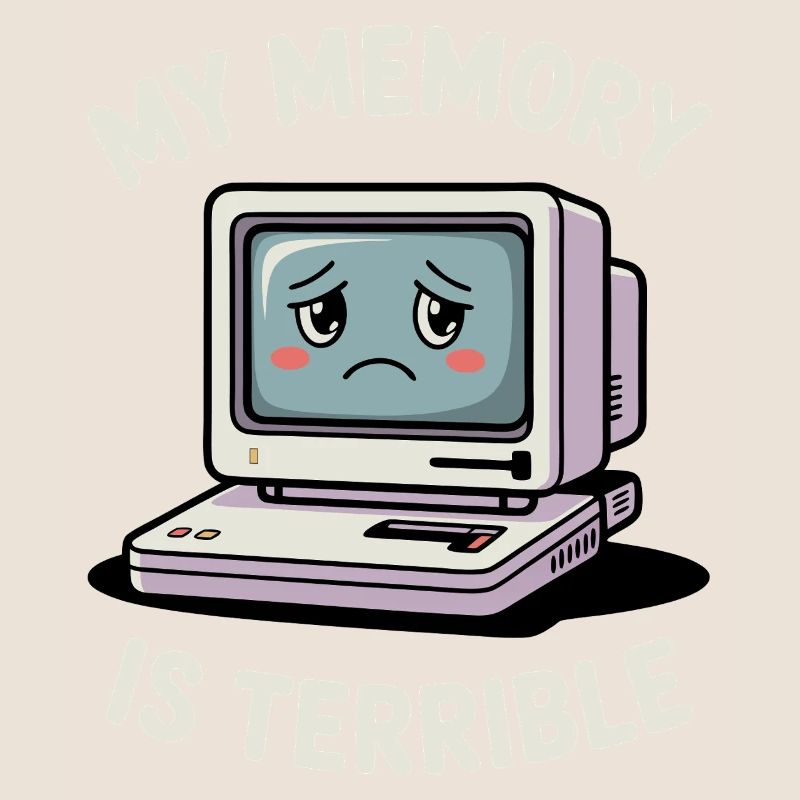 Ma mémoire est terrible Drôle d’ordinateur Drôle de codage