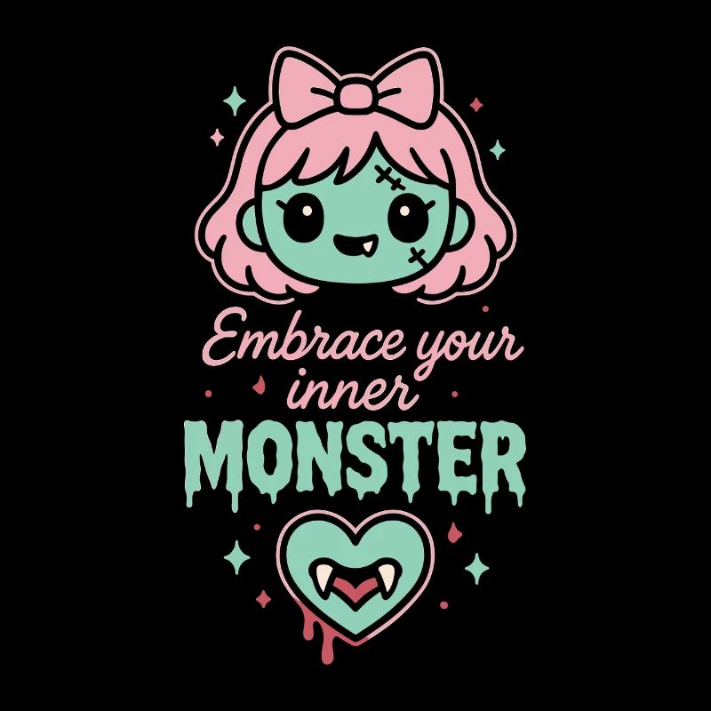 Kawaii Horreur Effrayant Mignon Pastel Goth Doux Effrayant