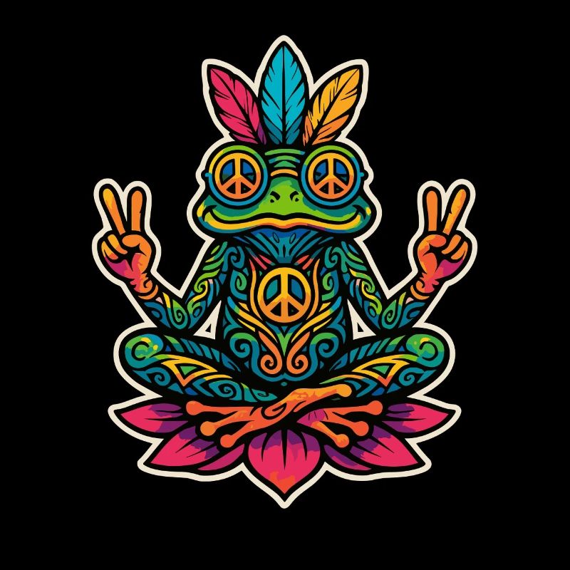 Hippie Frog – Conception de la paix et de la méditation
