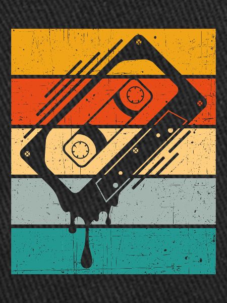 Cassette dégoulinante Retro