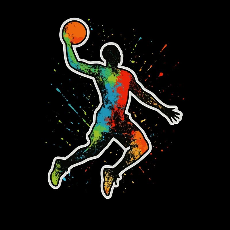 Basketball Splash Dunk – Color explosion in motion