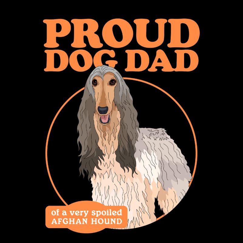 Afghanischer Windhund Dad Hundepapa Geschenk