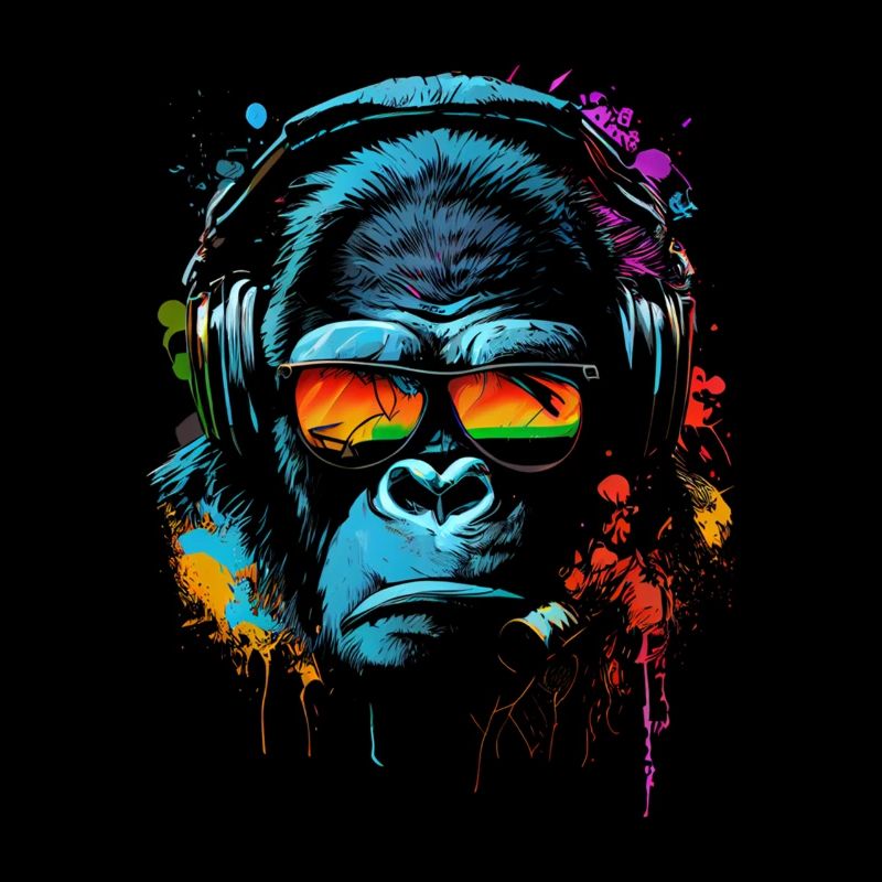 Monkey DJ Écouteurs Lunettes Soleil