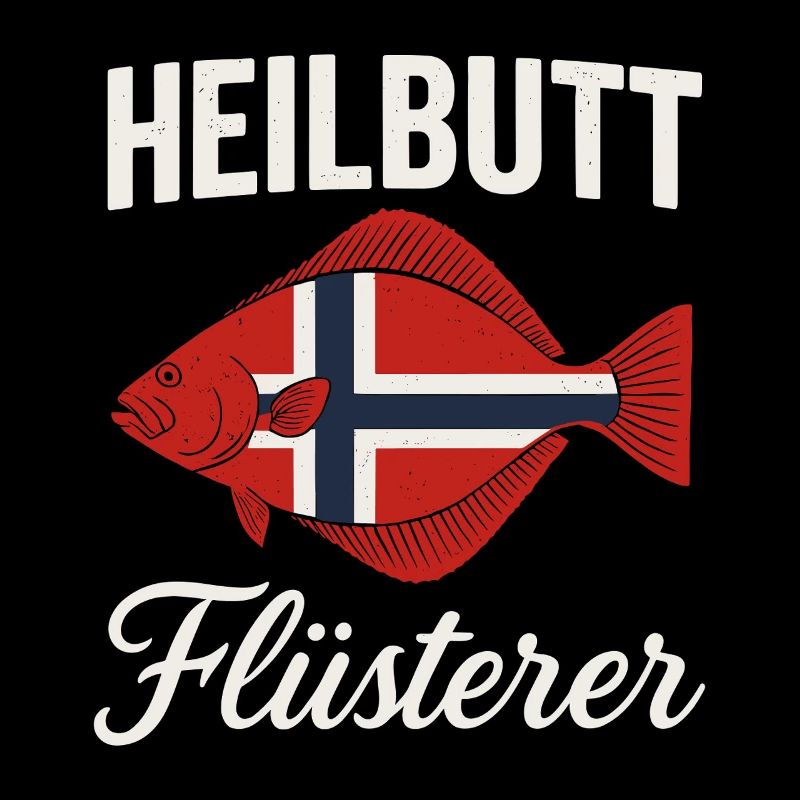 Heilbutt Flüsterer Norwegen Flagge
