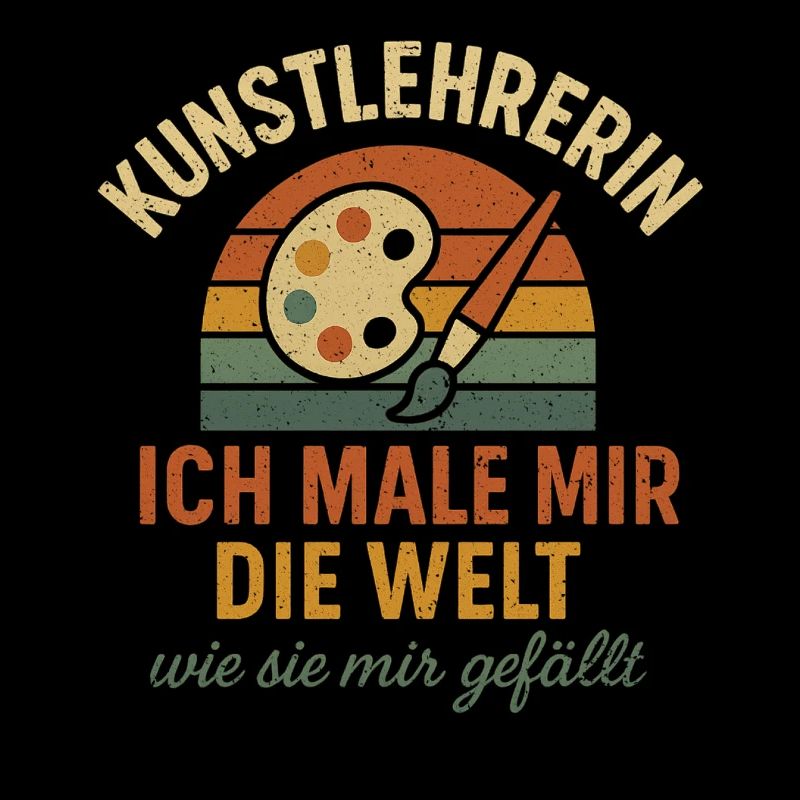 Kunstlehrerin Spruch Lehrer Schule Kreativ