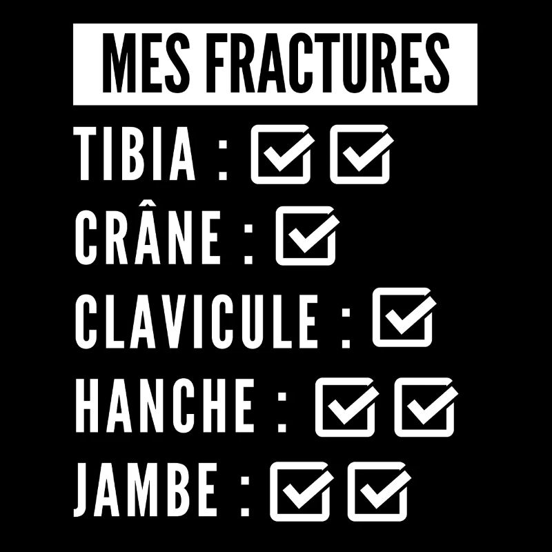 Liste des mes fractures