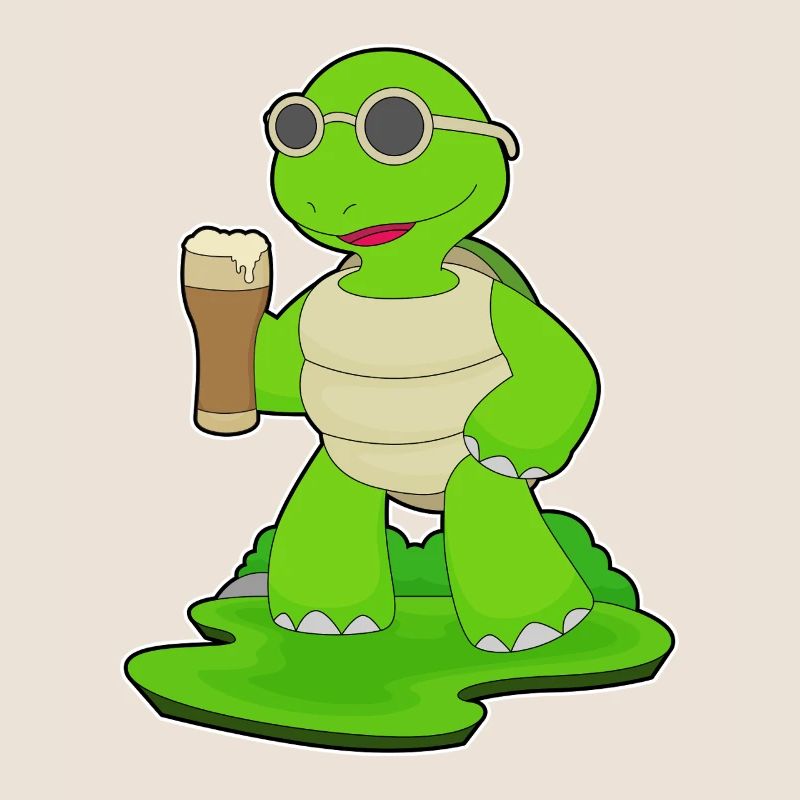 Turtle Chope de bière Bière