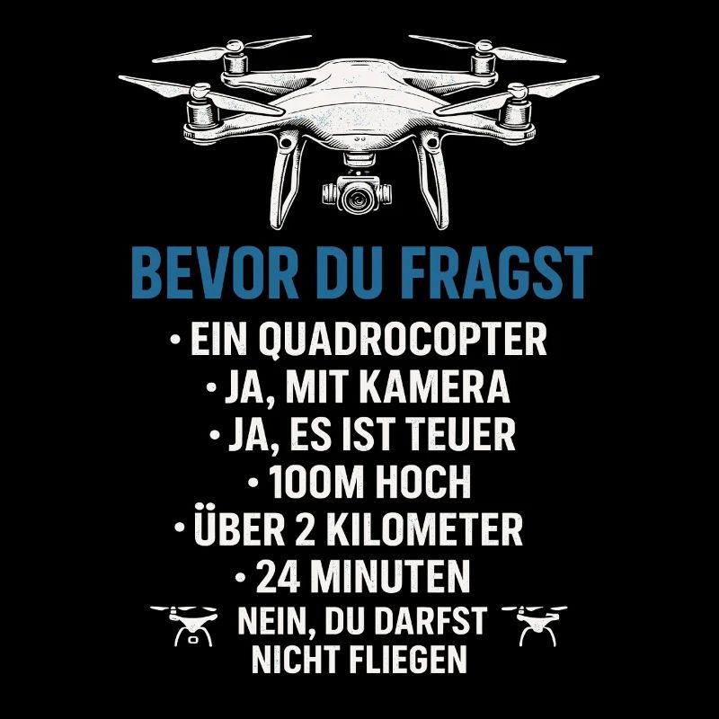 Drone quadricoptère drôle de dicton