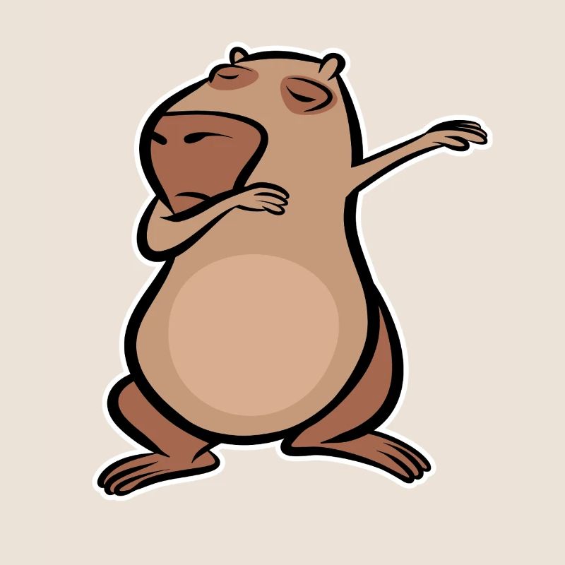 Ne vous inquiétez pas, be Cappy - Capybara dabbing