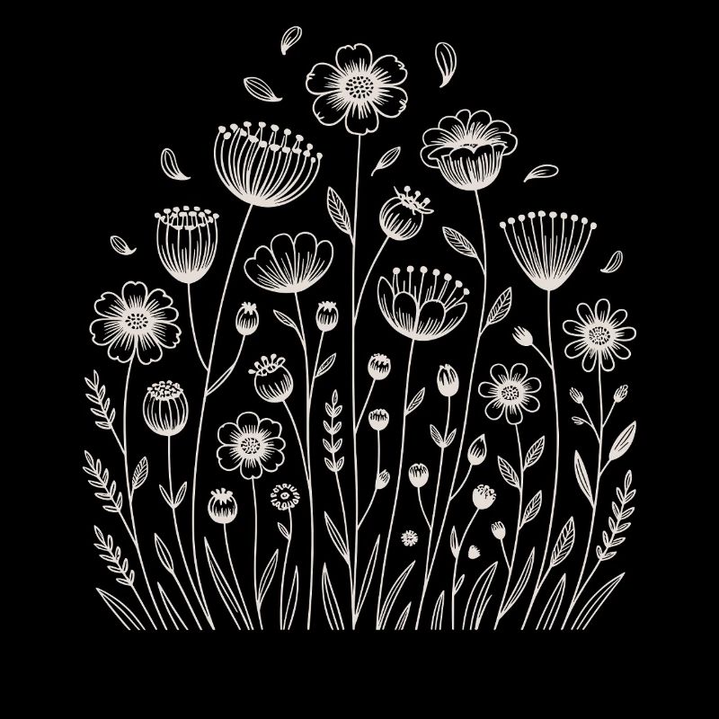 Playful floral pattern