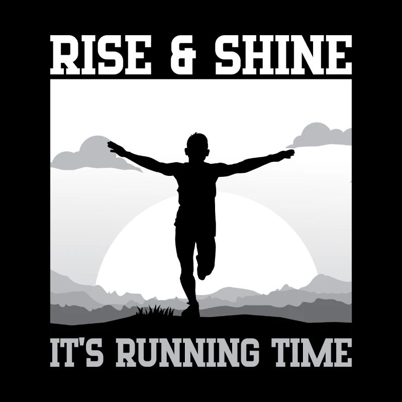 Marathon Runner Rise & Shine Running Gift Idea