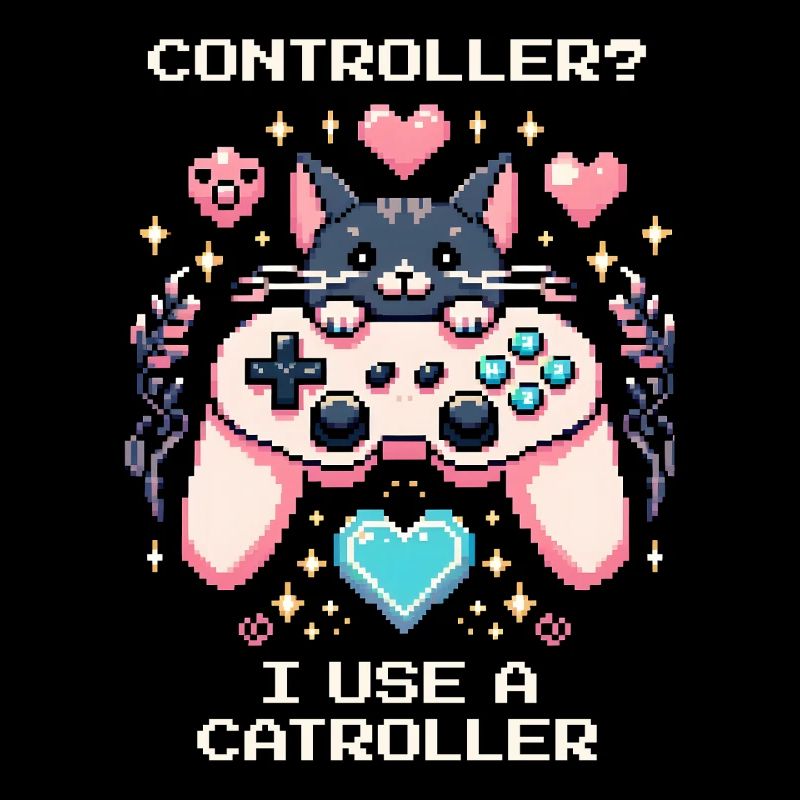 Catroller instead of controller | Cats Gamer Joke