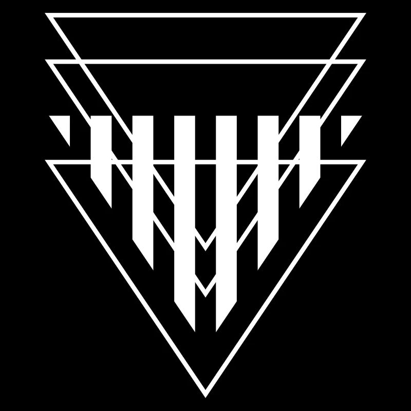 Triangular Crest Geometric Print